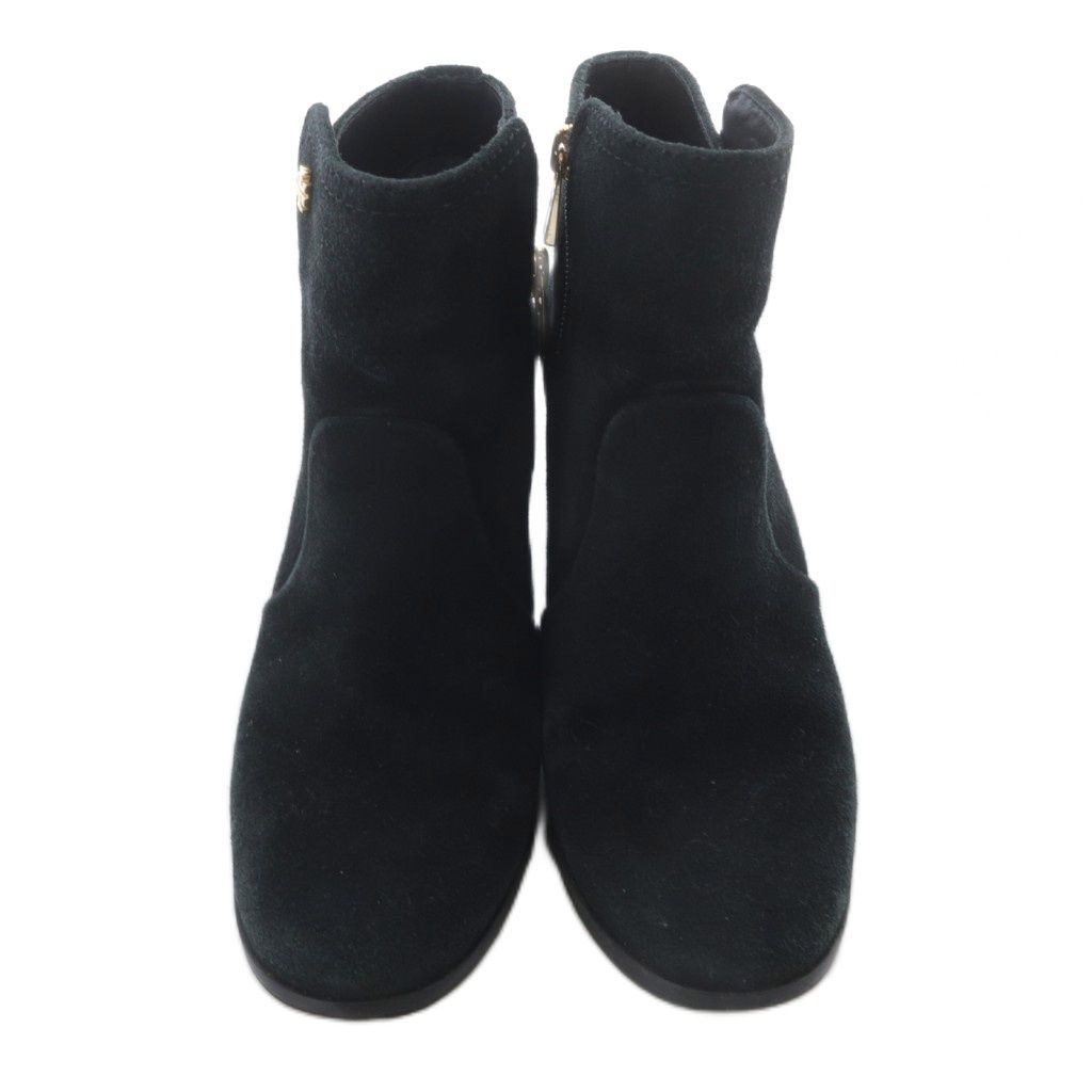 トリーバーチ TORY BURCH ショートブーツ スエード ハイヒール 6M 黒