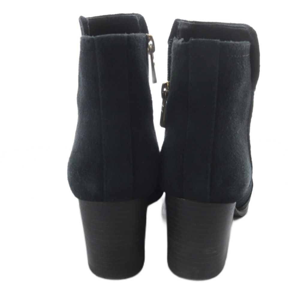 トリーバーチ TORY BURCH ショートブーツ スエード ハイヒール 6M 黒