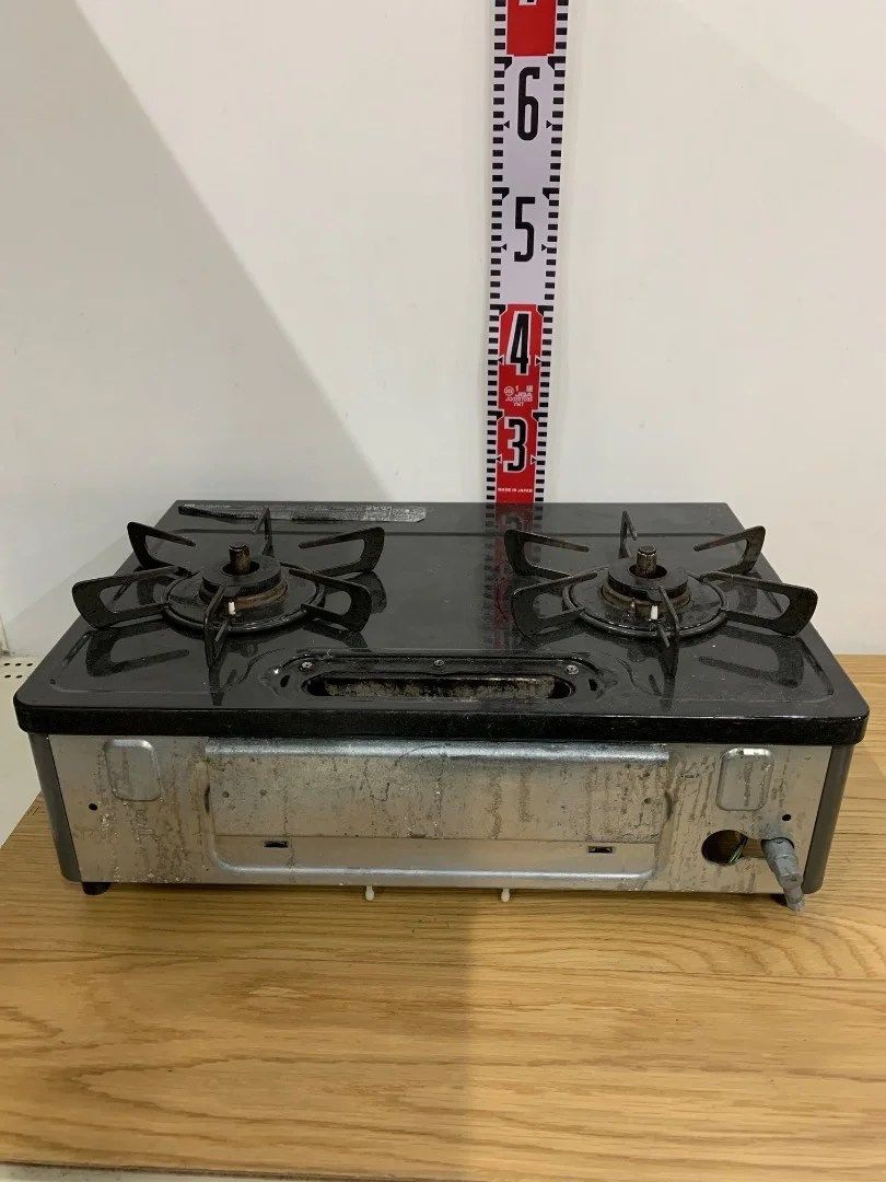 Rinnai 都市ガステーブル KGK34BKL 2019年製 廃棄カバー欠品 実用 日常