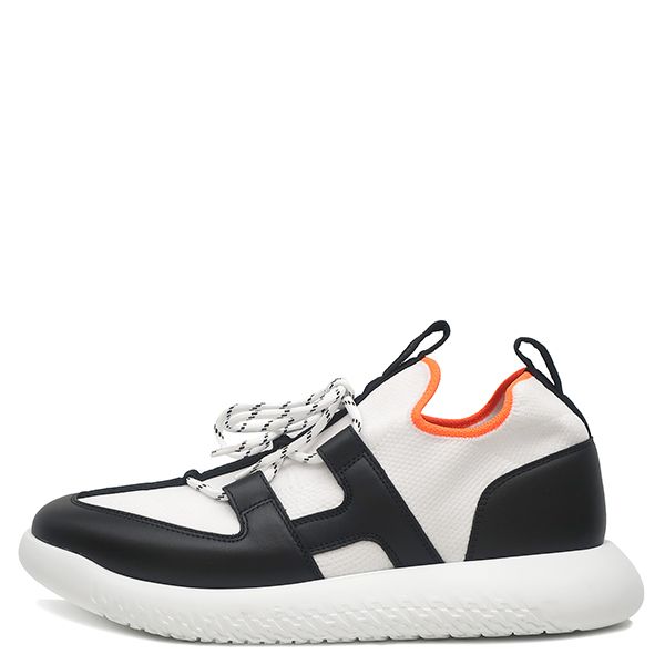 エルメス HERMES スニーカー デュエル DUEL ファブリック レザー