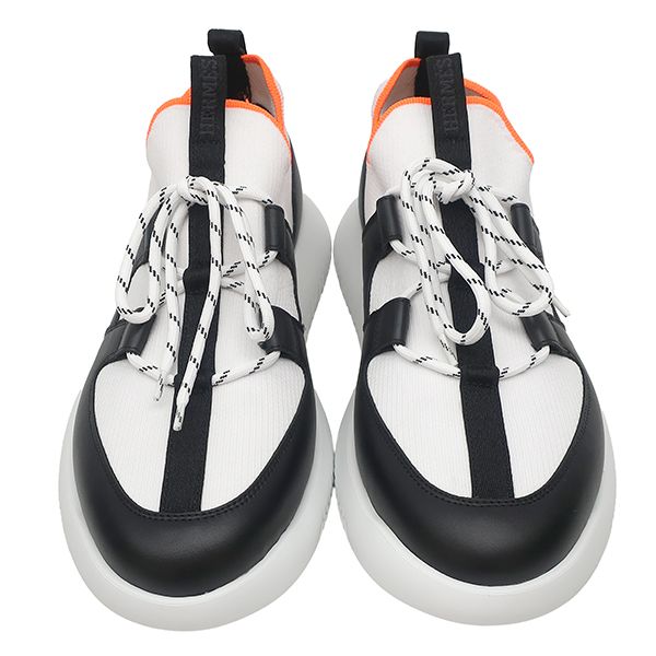 エルメス HERMES スニーカー デュエル DUEL ファブリック レザー