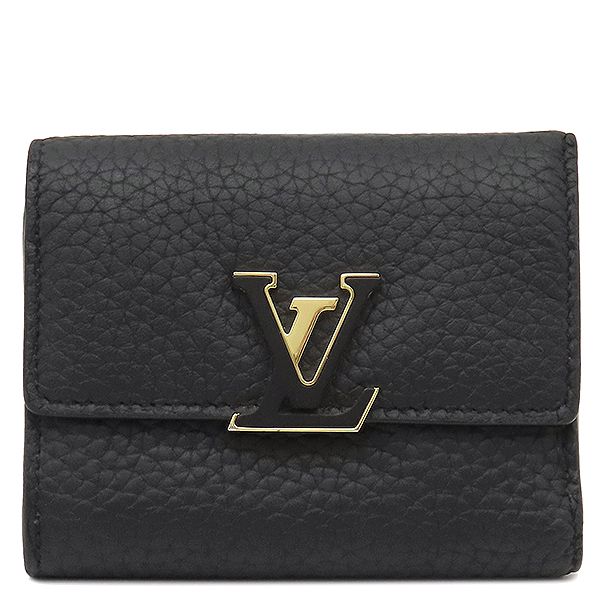 【SALE 美品】ヴィトン トリヨン ポルトフォイユ カプシーヌ 財布 黒 LOUIS VUITTON ルイ・ヴィトン ポルトフォイユ カプシーヌ コンパクト