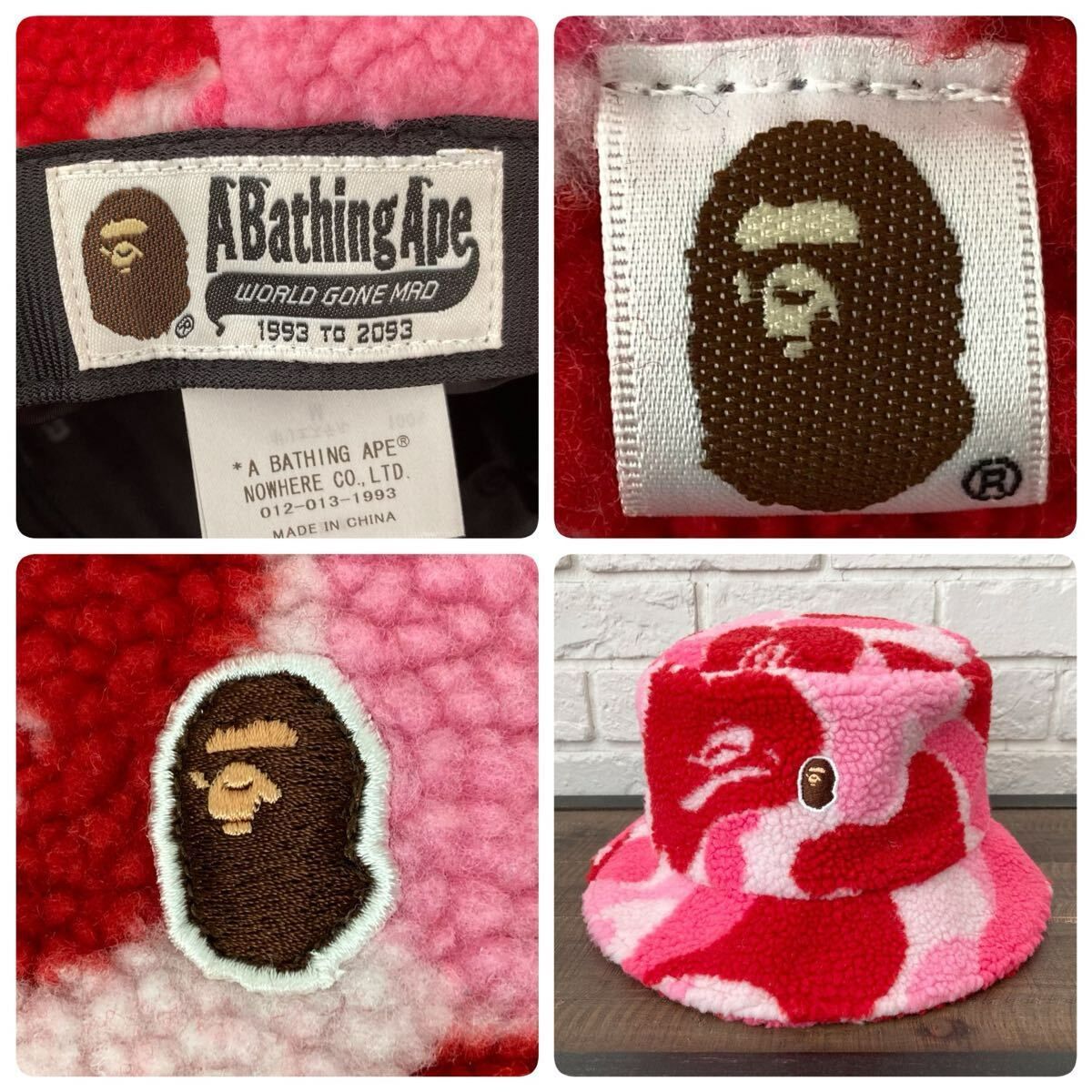ABC CAMO BOA FLEECE BUCKET HAT Mサイズ a bathing ape BAPE ABC CAMO