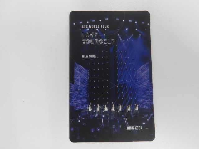 BTS JUNGKOOK トレカ WORLD TOUR LOVE YOURSELF NEW YORK Blu-ray