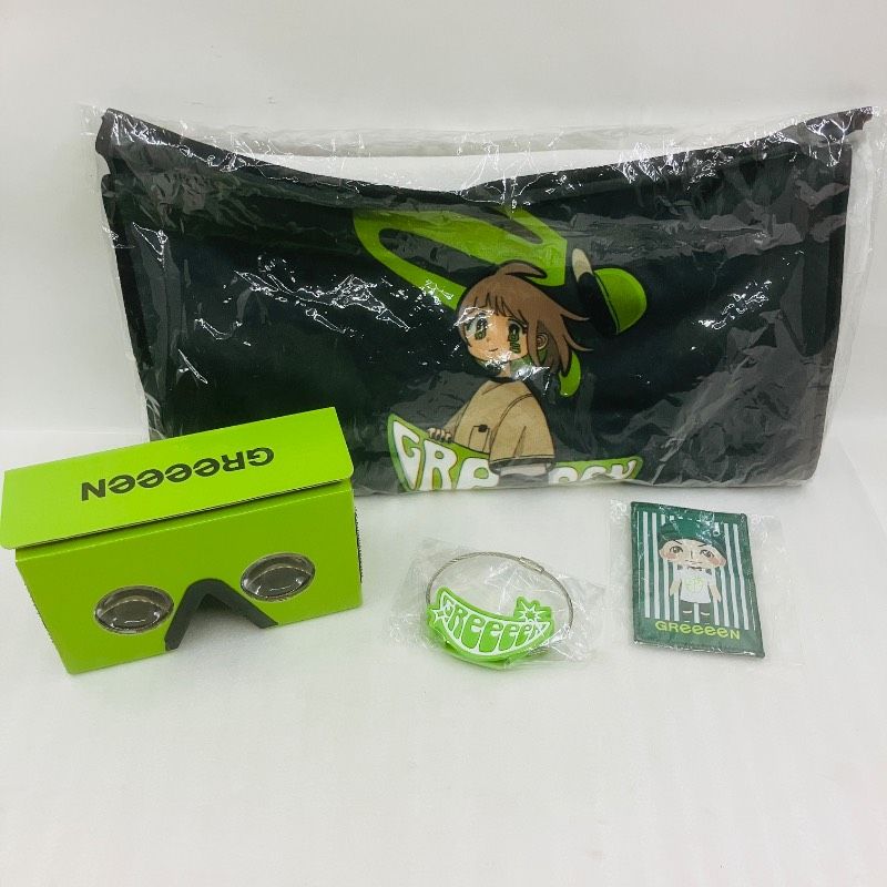 4点セット】GReeeeN グッズ フェイスタオル／VRスコープグリーン