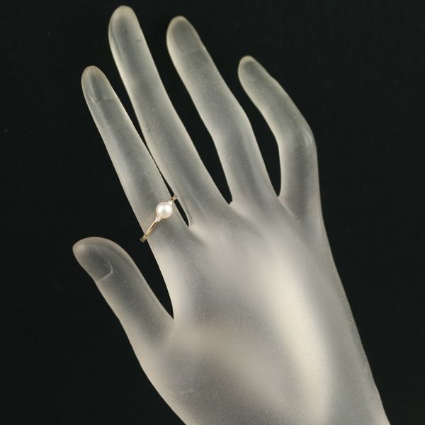 TASAKI パール×ダイヤ　タサキ　真珠　K18 TASAKI（タサキ） （美品）タサキ 田崎 ダイヤゴールデンパール