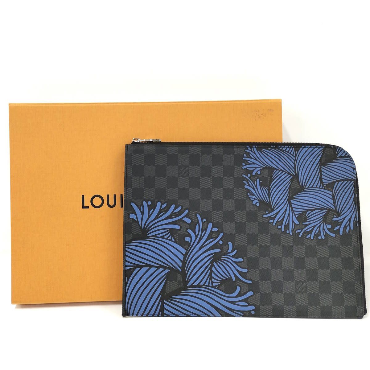 LOUIS VUITTON クラッチバッグ ポシェットジュール GM ダミエ グラ