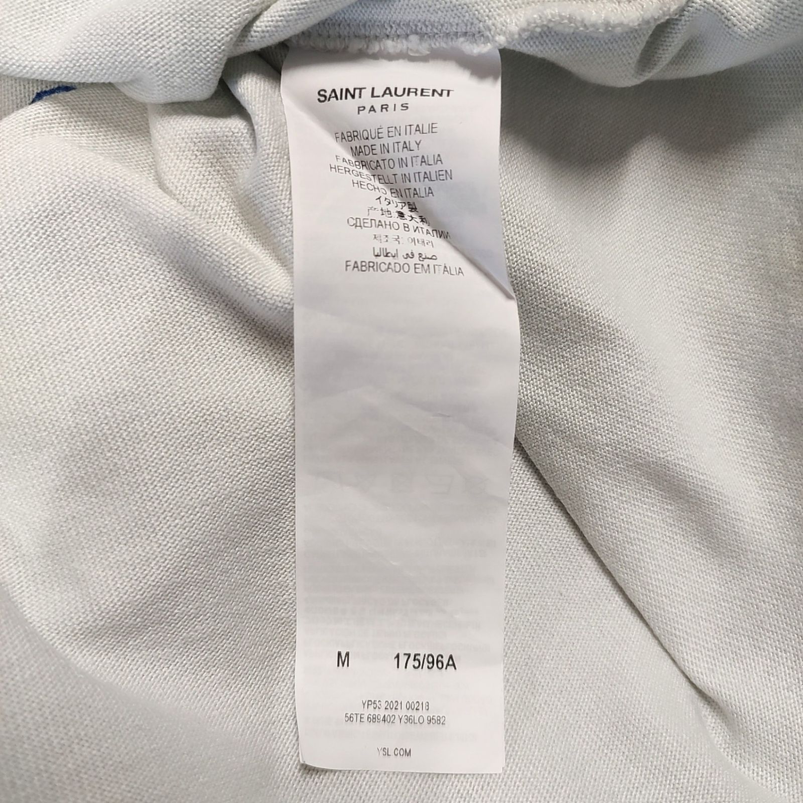 SAINT LAURENT PARIS サン ローラン パリ 21SS Vintage-Effect Logo