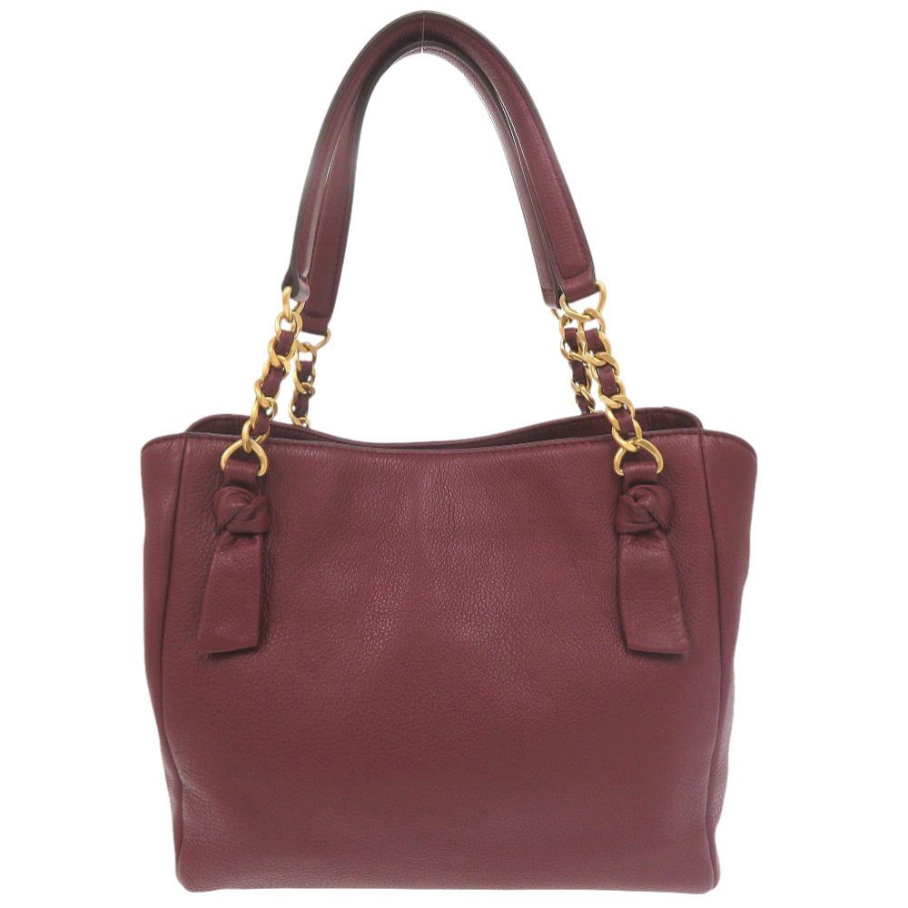 美品 トリーバーチ レザー ボルドー 2WAY ハンドバッグ ショルダー 