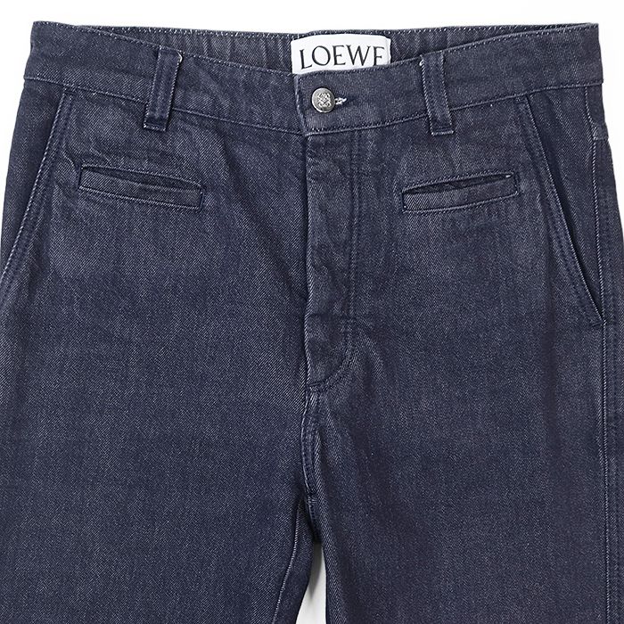 SALE】LOEWE ロエベ フィッシャーマンデニムパンツ シグネチャー ロゴ