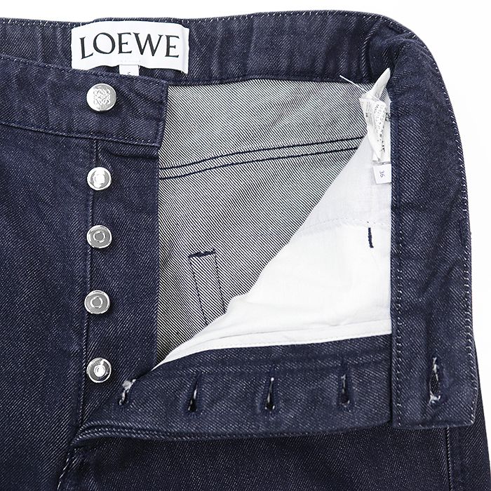 SALE】LOEWE ロエベ フィッシャーマンデニムパンツ シグネチャー ロゴ