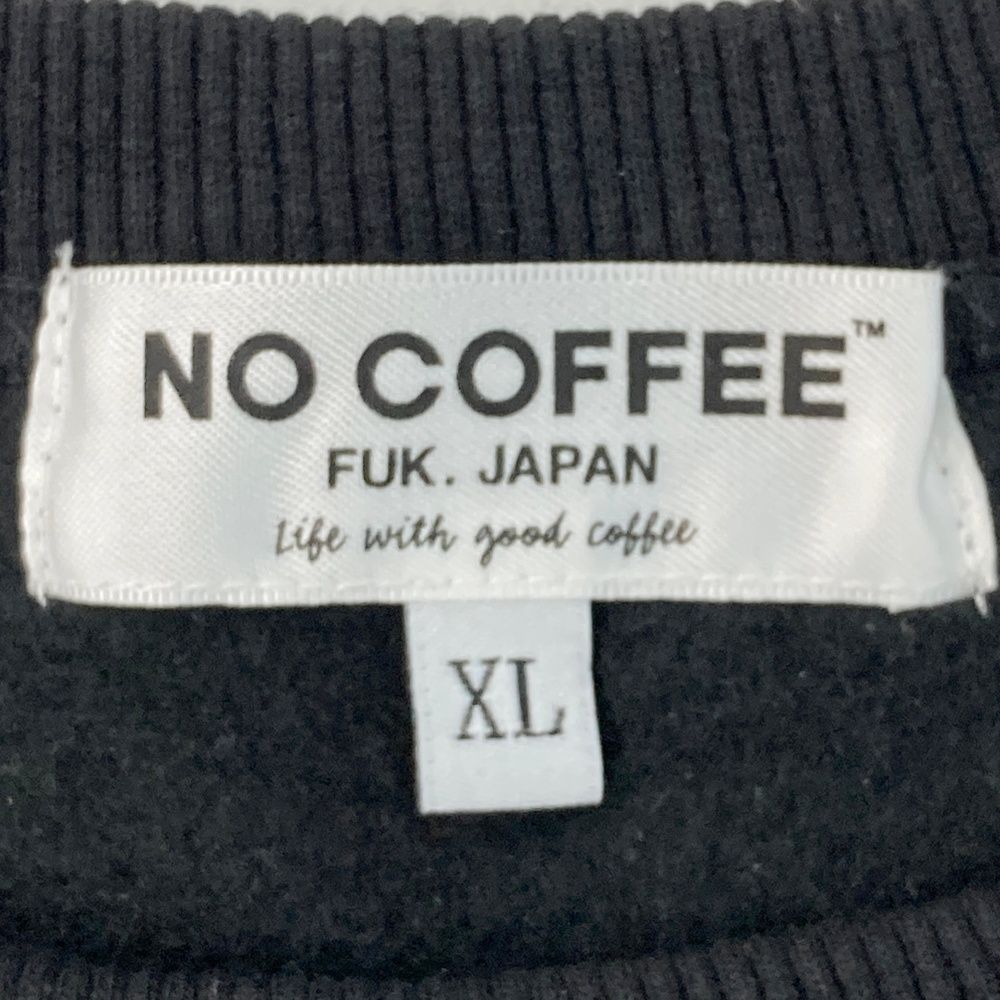 サイズ：XL NO COFFEE ノーコーヒー × CLUBHAUS 裏起毛スウェット