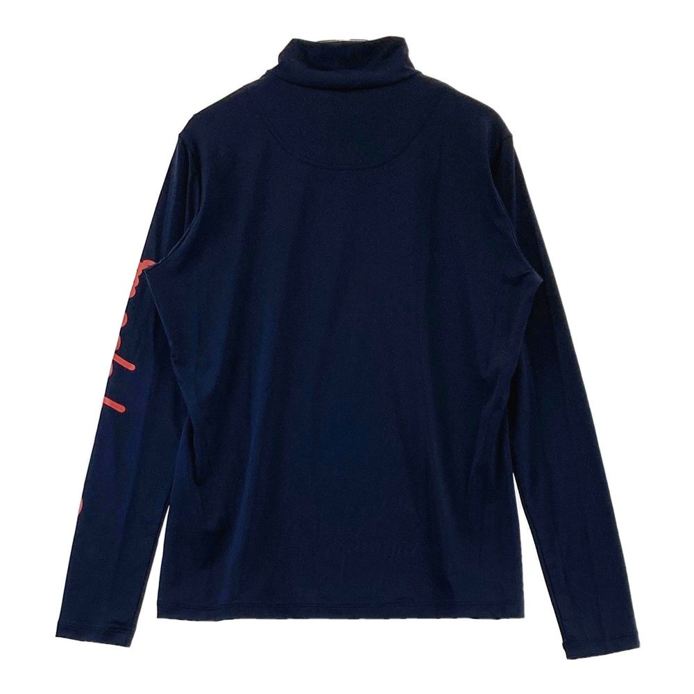 L L ネイビー ルコック ハイネック トップス L L ネイビー ルコック