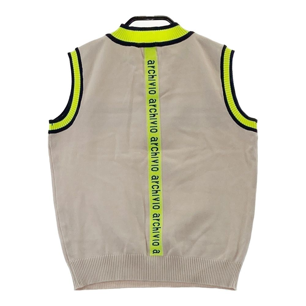 サイズ：36 ARCHIVIO アルチビオ ; ニットベスト ベージュ系