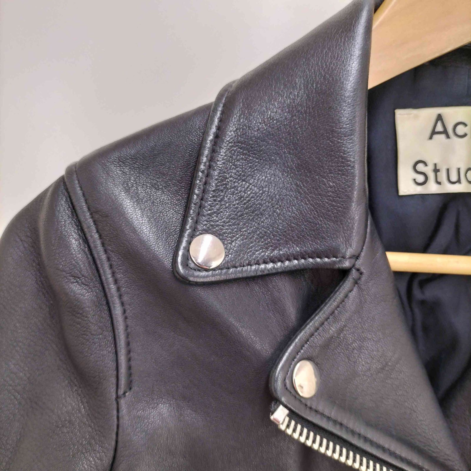 アクネストゥディオズ ACNE STUDIOS MOCK ラムレザー ダブルライダース