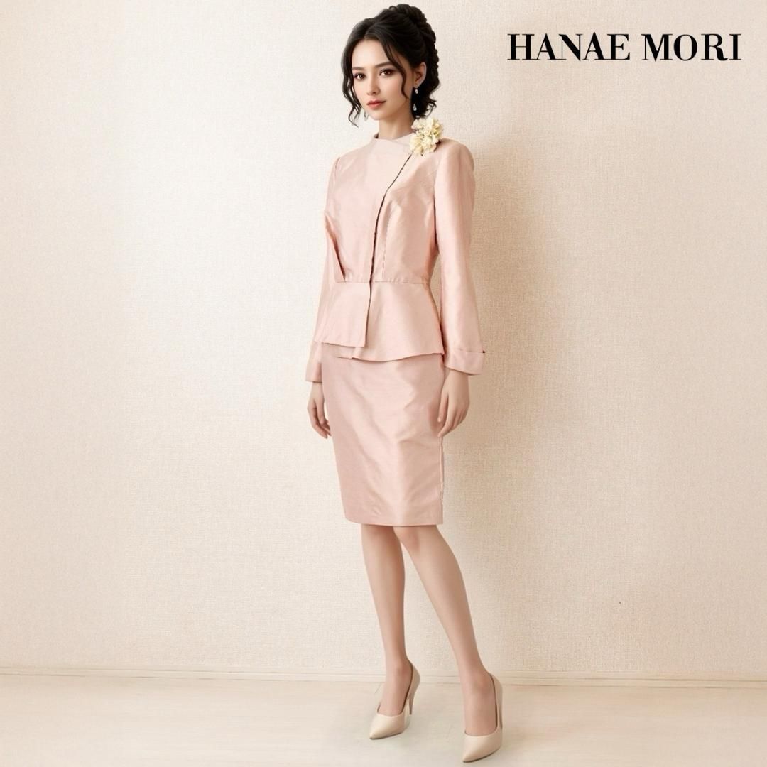 ◎当日発送可能！ハナエモリ セレモニー シルク100% 9号 光沢ピンク