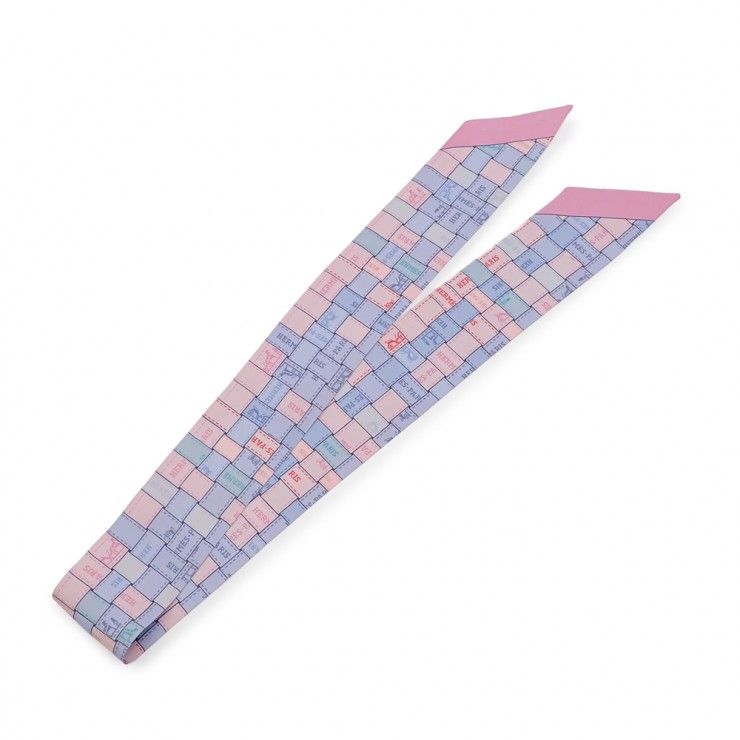 美品 HERMES エルメス ツイリー リボンスカーフ H062408S ボルデュック