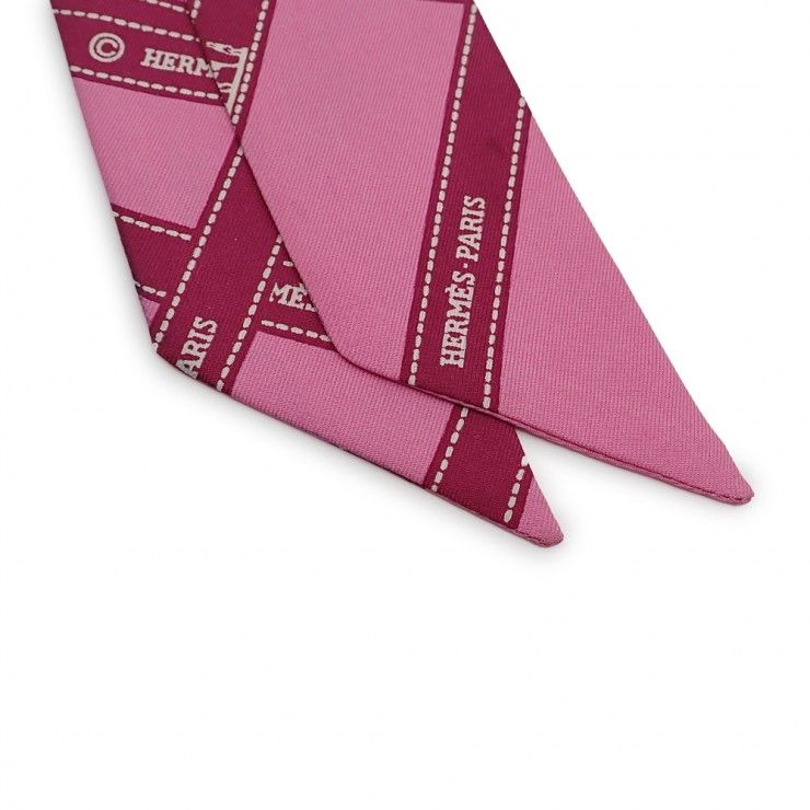 HERMES エルメス Twilly ツイリー リボンスカーフ 061719S