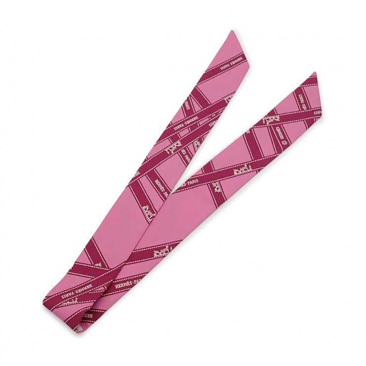 HERMES エルメス Twilly ツイリー リボンスカーフ 061719S