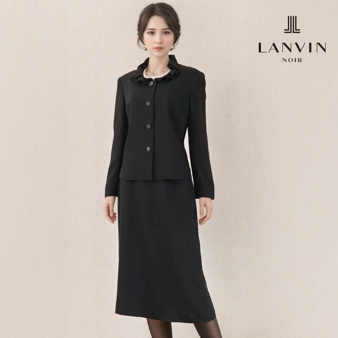 美品✨ランバンノワール♡ブラックフォーマルセットアップ　東京ソワール　冠婚葬祭 LANVIN NOIR／ランバン ノワール レディース ブラックフォーマルの通販
