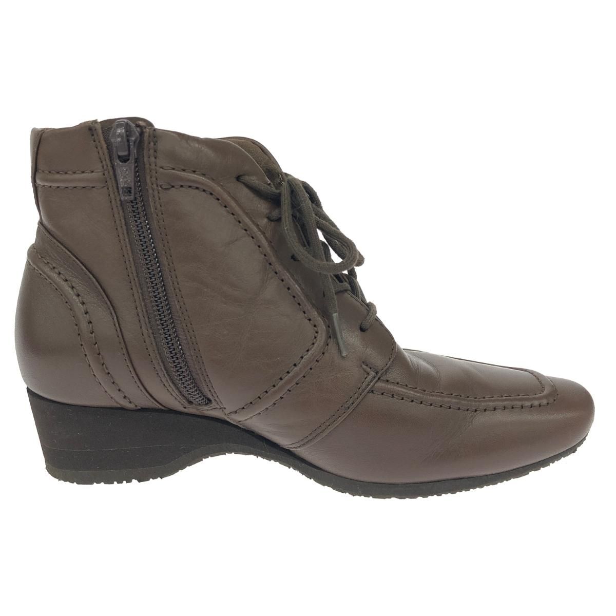 pedala ペダラ ショートブーツ 表記サイズ:22 サイドジップ/レザー