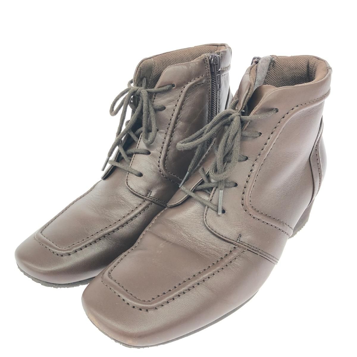 pedala ペダラ ショートブーツ 表記サイズ:22 サイドジップ/レザー
