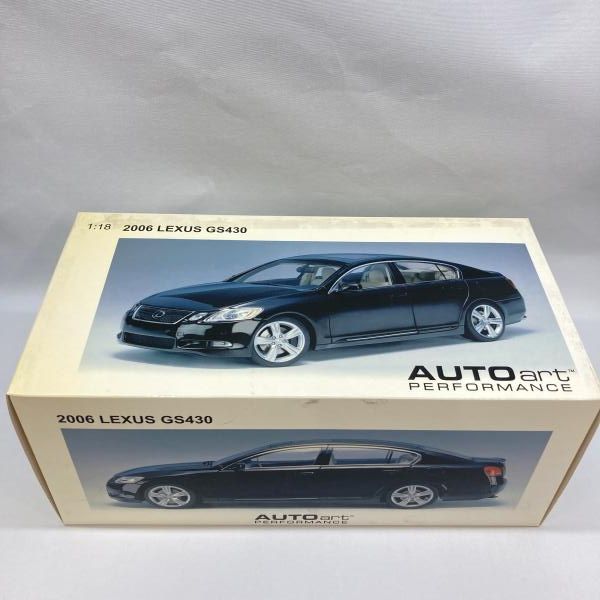 中古】オートアート 1/18 78802 レクサス GS430 2006(ブラック) 開封品