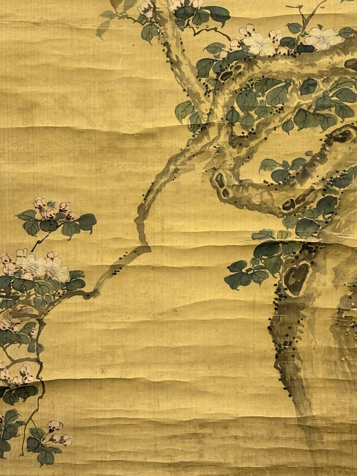 掛軸 M.65 花と鳥の図 落款印あり ＃茶掛＃古美術 #骨董品 #まとめてお