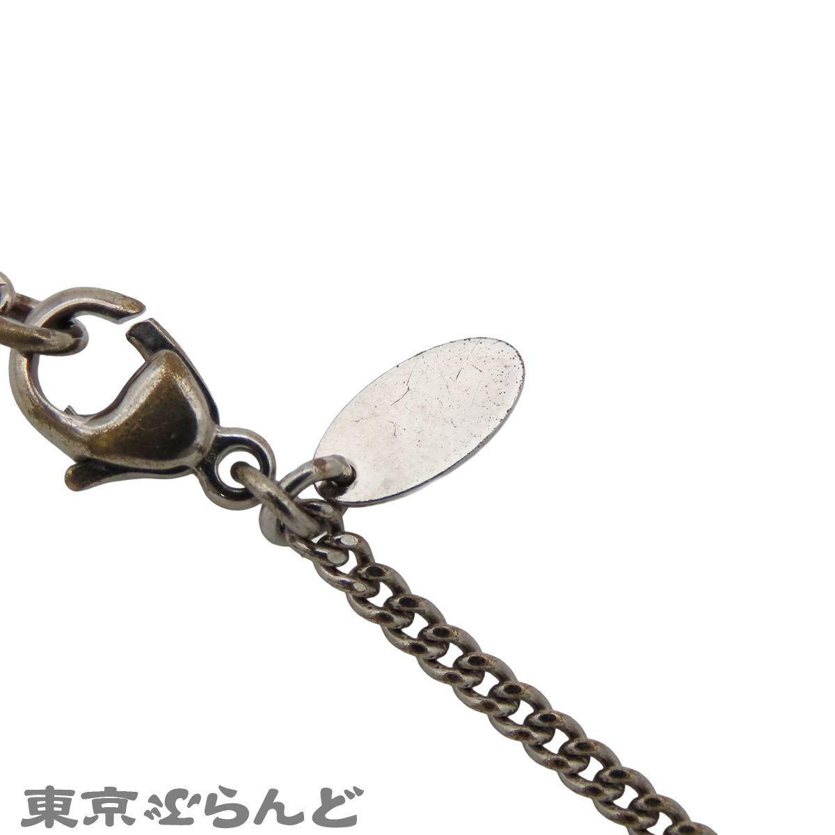 シャネル CHANEL ネックレス シルバー メタル ラインストーン ココ