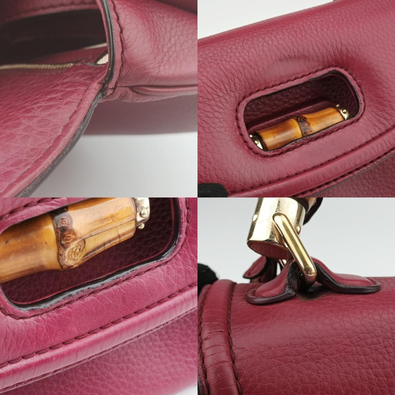 グッチGucciニューバンブー ワインレッド レザー 254884 C010000967