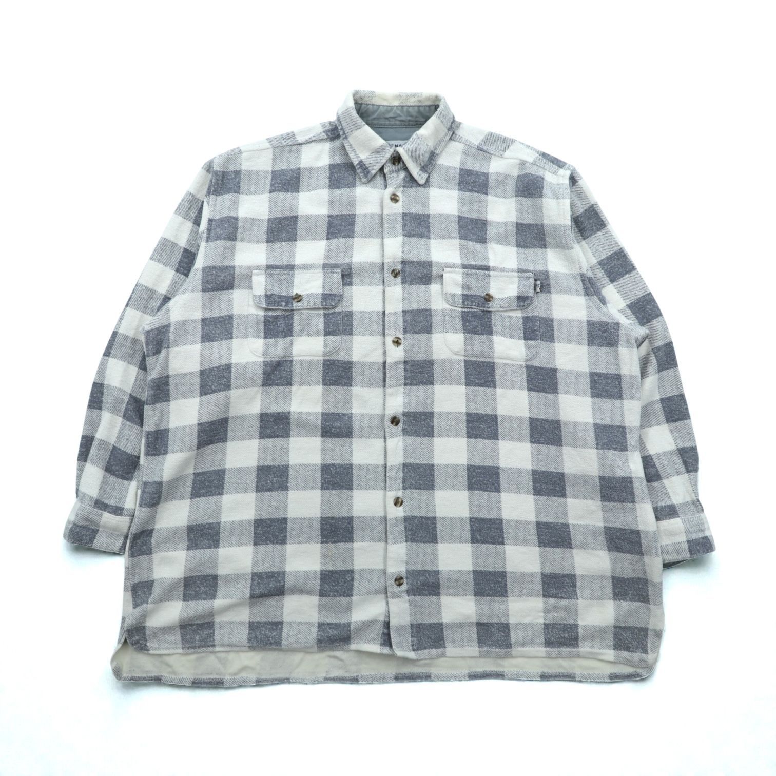 VINTAGE フランネルシャツ L チェック NAF NAF LEAGUE