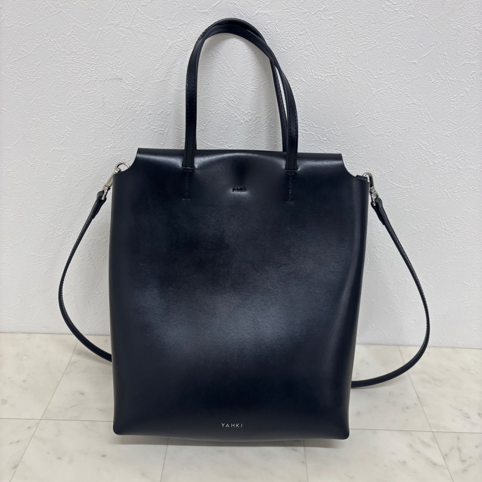YAHKI ヤーキ トートバッグ 2way ショルダーバッグ ブラック ビジネス