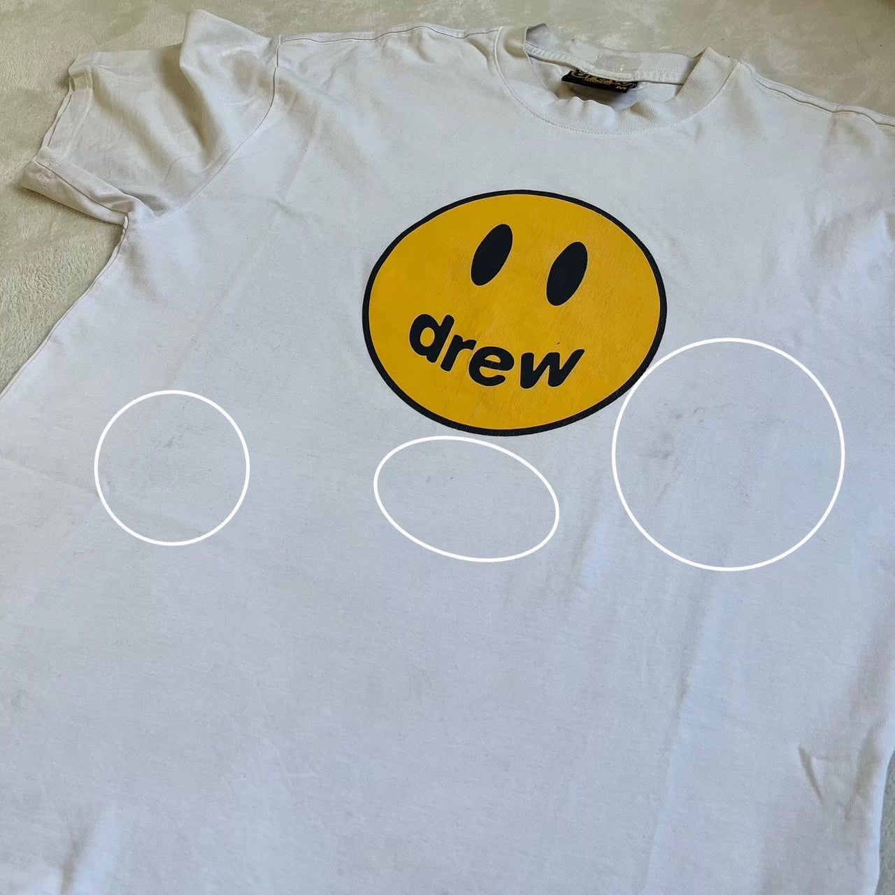 Drew House スマイリーフェイス Tシャツ Justin Bieber US古着 メンズM