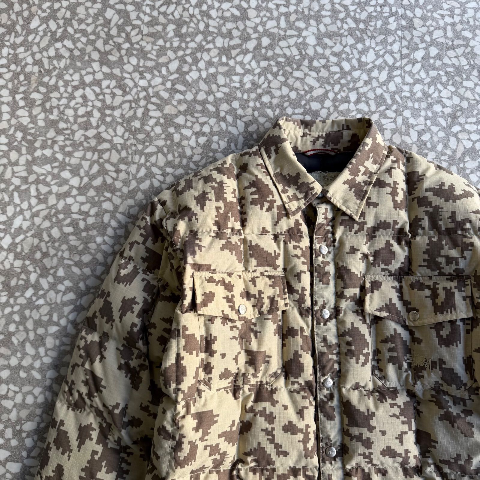 STUSSY / 90-00's jacket size M オールドステューシー 総柄 デジカモ