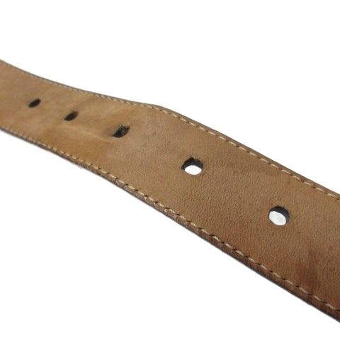 グッチ GUCCI 268239 ディアマンテ レザー ベルト 黒 ブラック 85