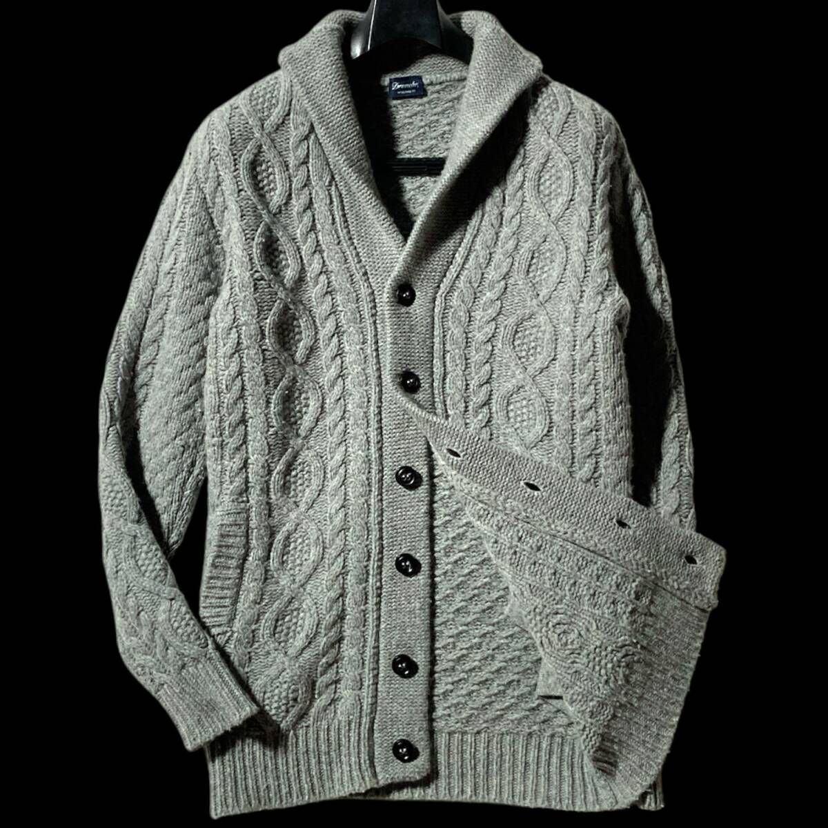 Drumohr☆ラムウール最高峰☆SUPER GEELONG LAMSWOOL☆ケーブルニット 