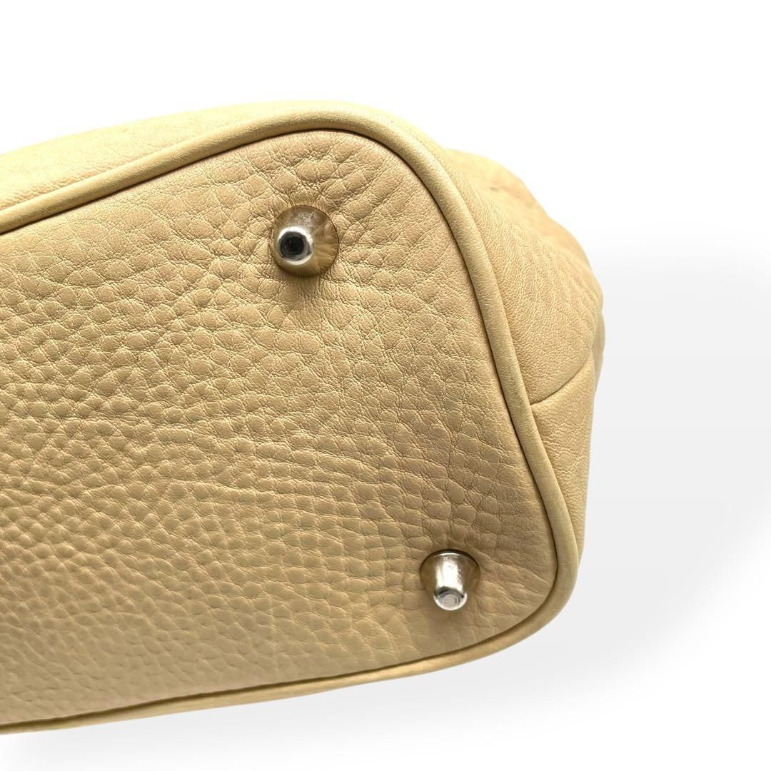 美品☆COACHコーチ トートバッグ シボ革レザー ベージュ ビジネス 鞄 美品 COACH コーチ トートバッグ レザー シボ革 ベージュ - メルカリ