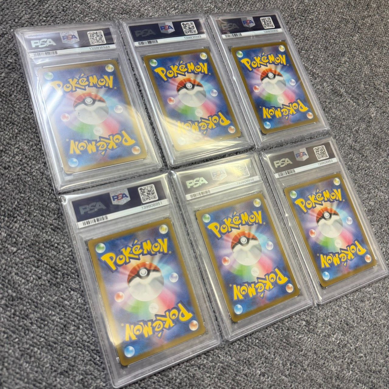 【PSA10】マクドナルドプロモ 6連番　ピカチュウ　ニャオハホゲータクワッス他 PSA10】マクドナルドプロモ 6連番 ピカチュウ ニャオハホゲータクワッ