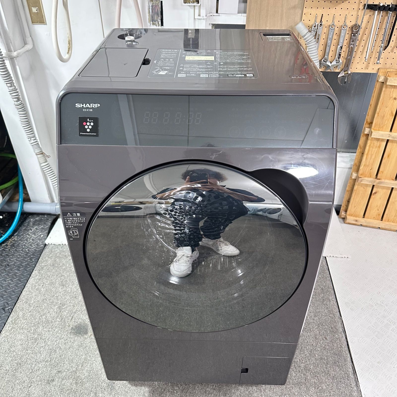 乾燥未使用 SHARP ES-K10B-TL 2023年製 ドラム式洗濯機 - メルカリ