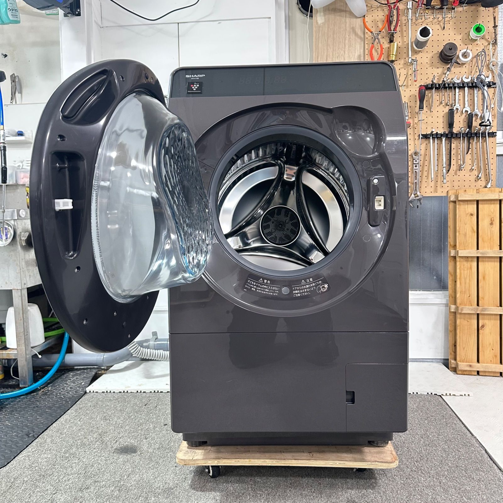 乾燥未使用 SHARP ES-K10B-TL 2023年製 ドラム式洗濯機 - メルカリ