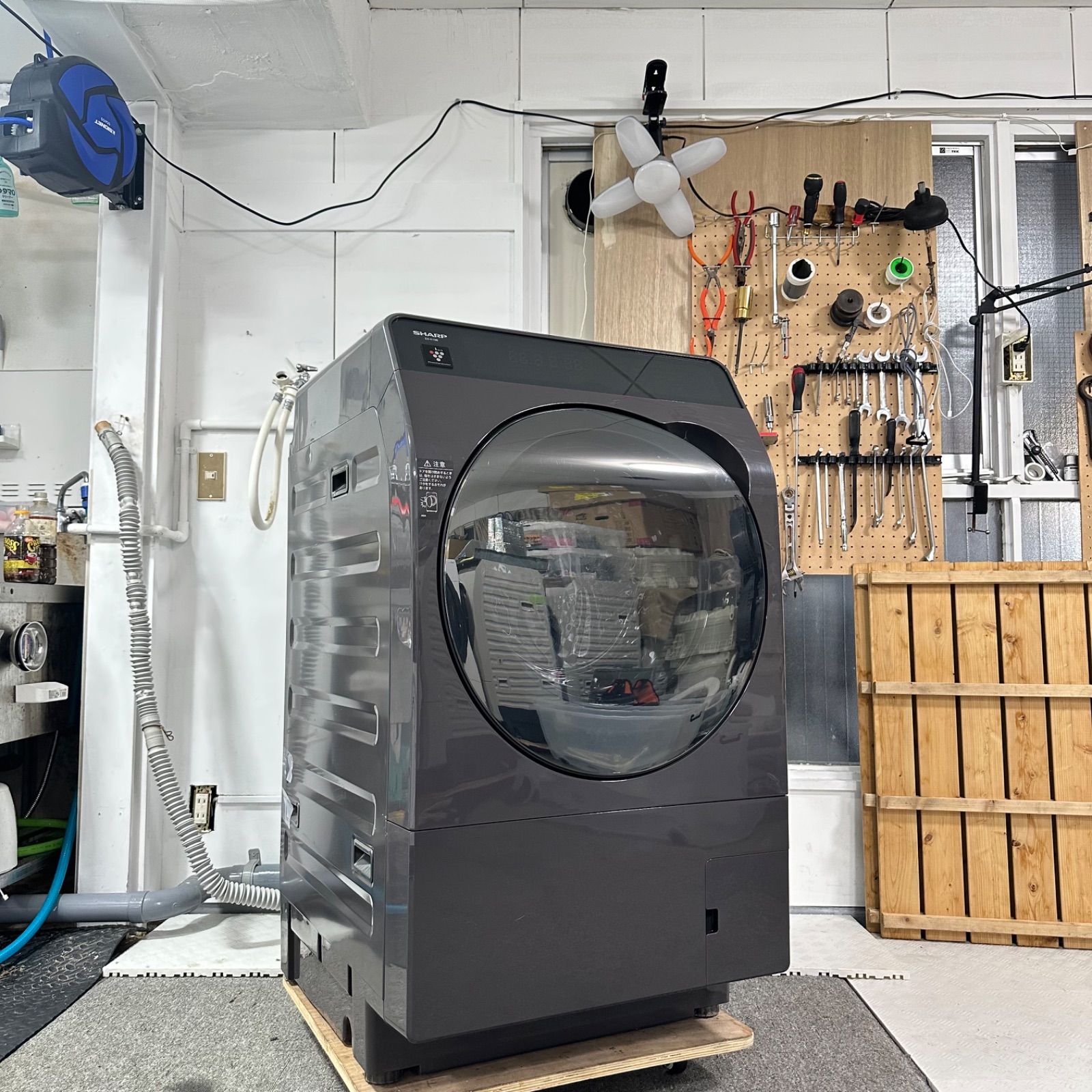 乾燥未使用 SHARP ES-K10B-TL 2023年製 ドラム式洗濯機 - メルカリ