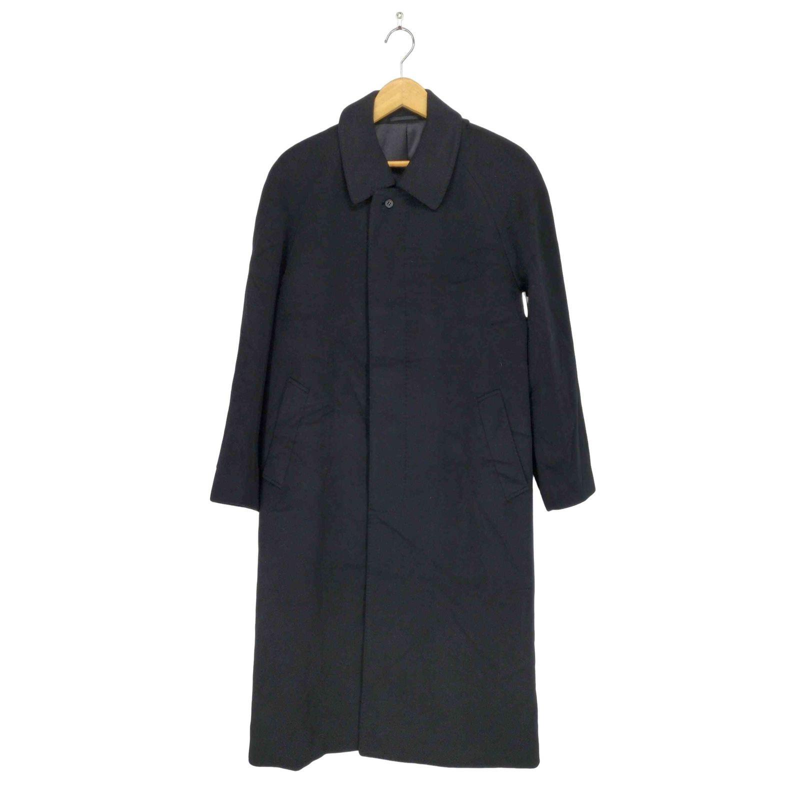 ピュア カシミヤ pure cashmere カシミヤ100比翼ステンカラーコート