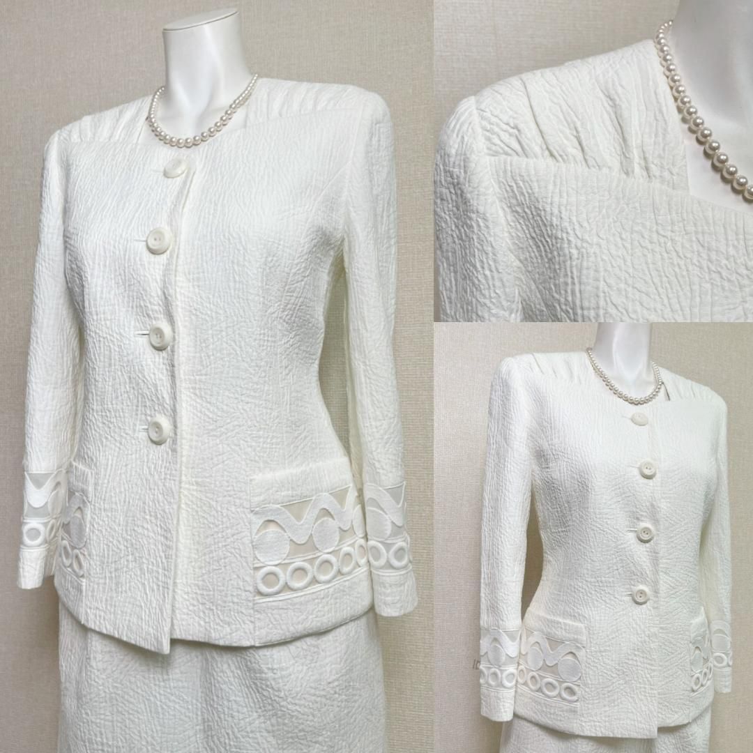 ◎当日発送可能【美品】ジュンアシダ セレモニー 膨れ織りジャガード