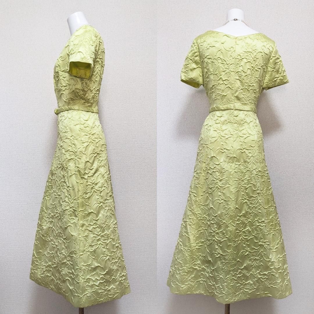 MARIKO KOHGA 東京ソワール ジャガード ドレス ワンピース 二次会 ◎当日発送可能【新品】シルク混！マリココウガ 東京ソワール