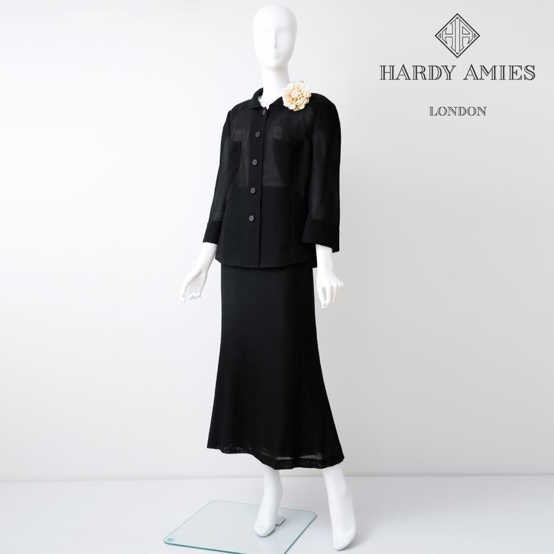 美品　ハーディエイミス　マザーズスーツ　13号 大きいサイズ　英国王室　黒 美品 ハーディエイミス マザーズスーツ 13号 大きいサイズ 英国王室 黒