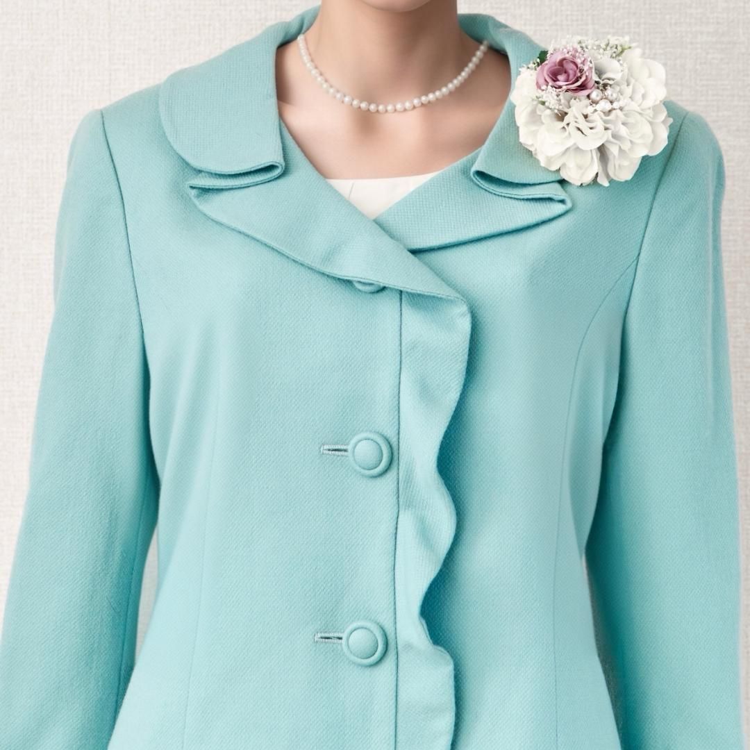 ○当日発送可能！ユキ トリイ セレモニー 9号 ミントグリーン アンゴラ