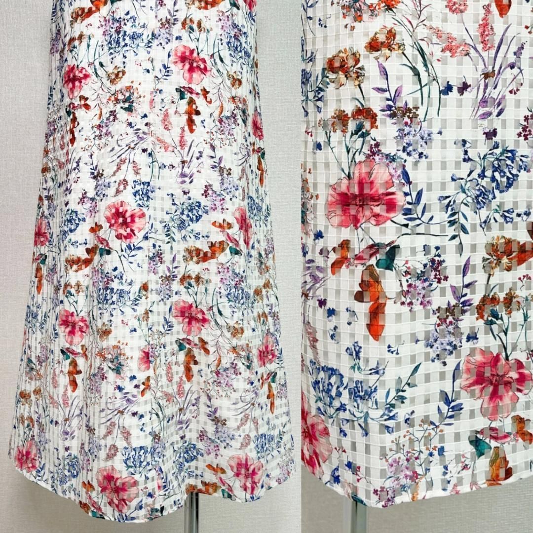 ◎当日発送可能【新品】シルク混！マリココウガ　東京ソワール　ワンピース ◎当日発送可能【美品】東京ソワール マリココウガ フィルドレ