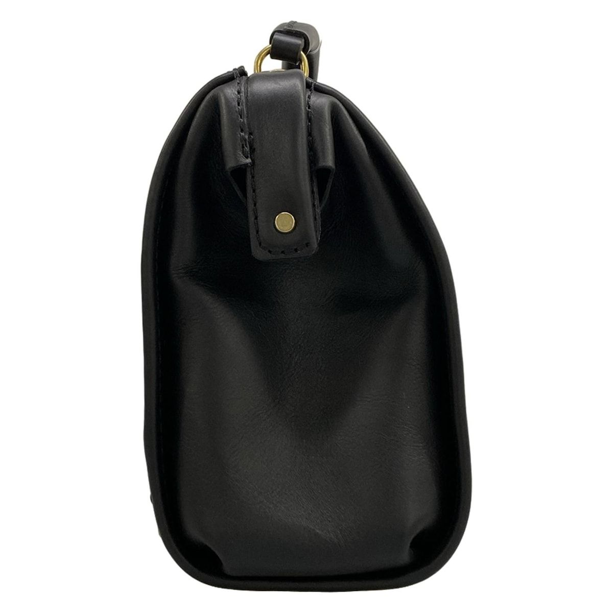 ヘルツ ハンドバッグ美品 - 黒 レザー 美品Herz ヘルツ レザー バケツ 