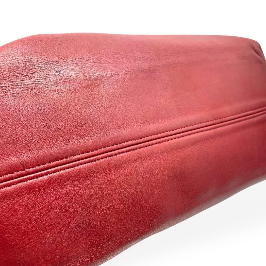 極美品 COACH オールドコーチ USA製 トートバッグ 肩掛け レッド