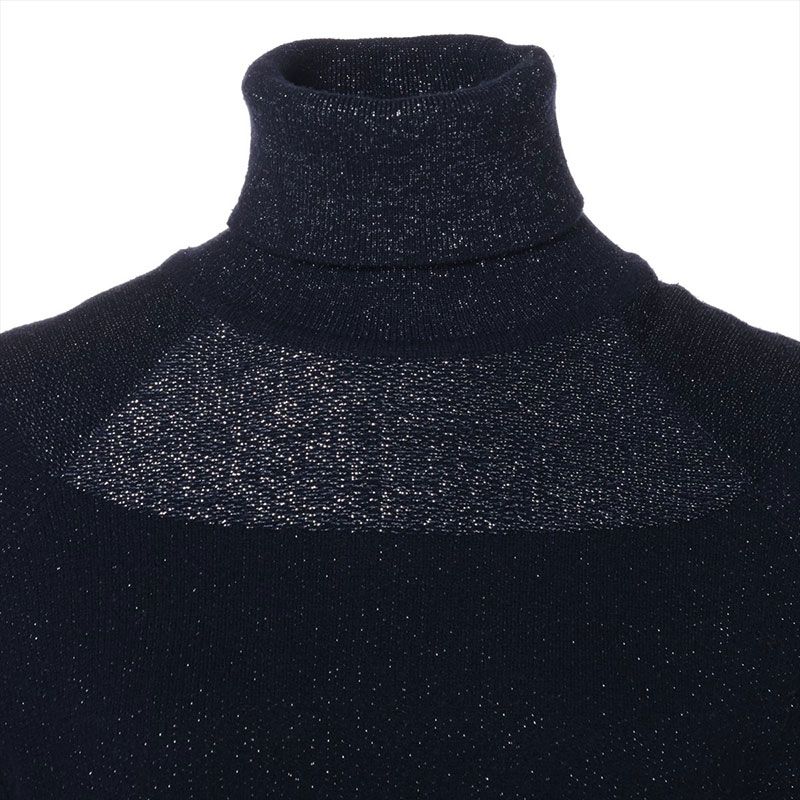 CHANEL シャネル ニット 09A Size:38 ラメ カシミア混 ウール 半袖  